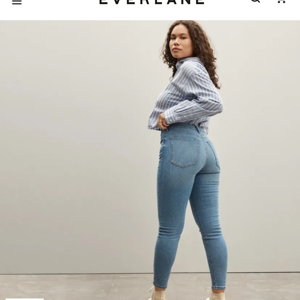 Everlane The Curvy Authentic Stretch High-Rise Skinny Jean